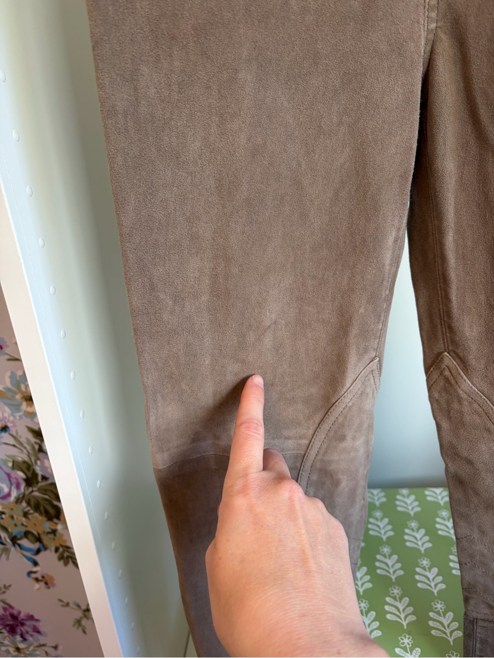 Lauren Ralph Lauren Goat Suede Equestrian Riding Style Pants - Picture 12 of 12